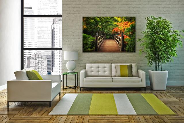 living room wall art for sale japanese garden bridge lush