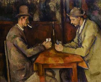 Paul Cezanne-2 card players example