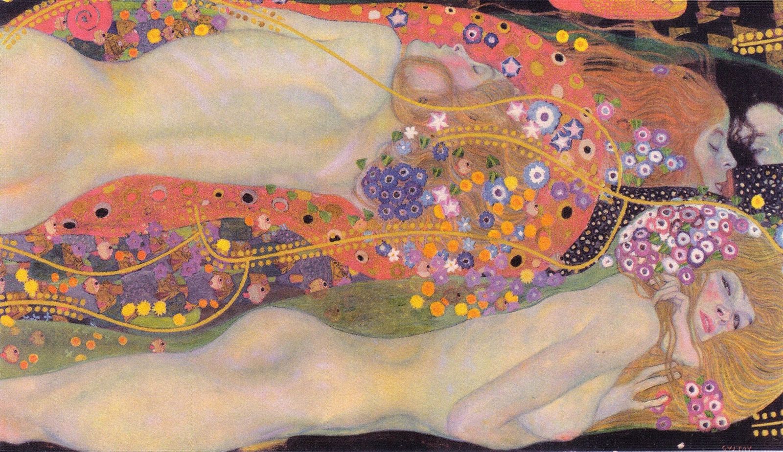 Water Serpents II— Gustav Klimt example