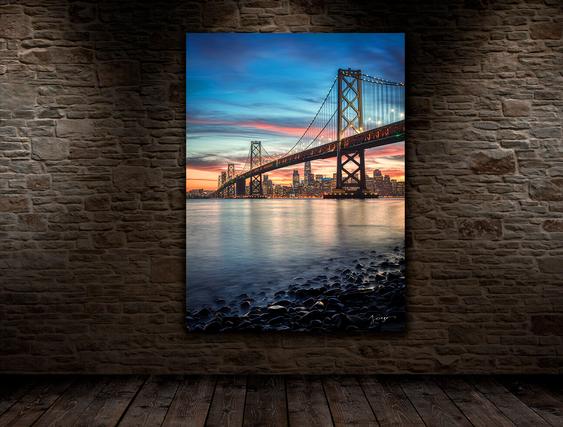 san francisco city photography prints no frame wall decor