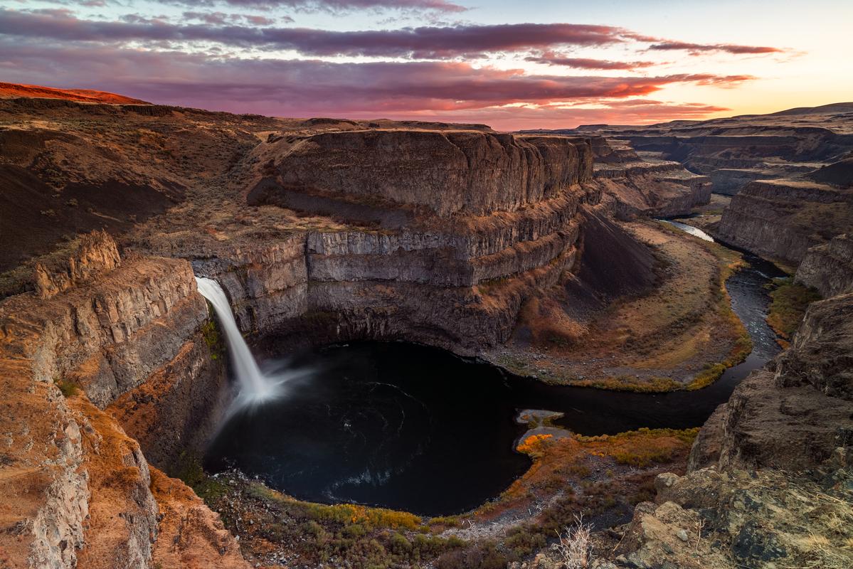 waterfall luxury fine art photography by jongas palouse wa