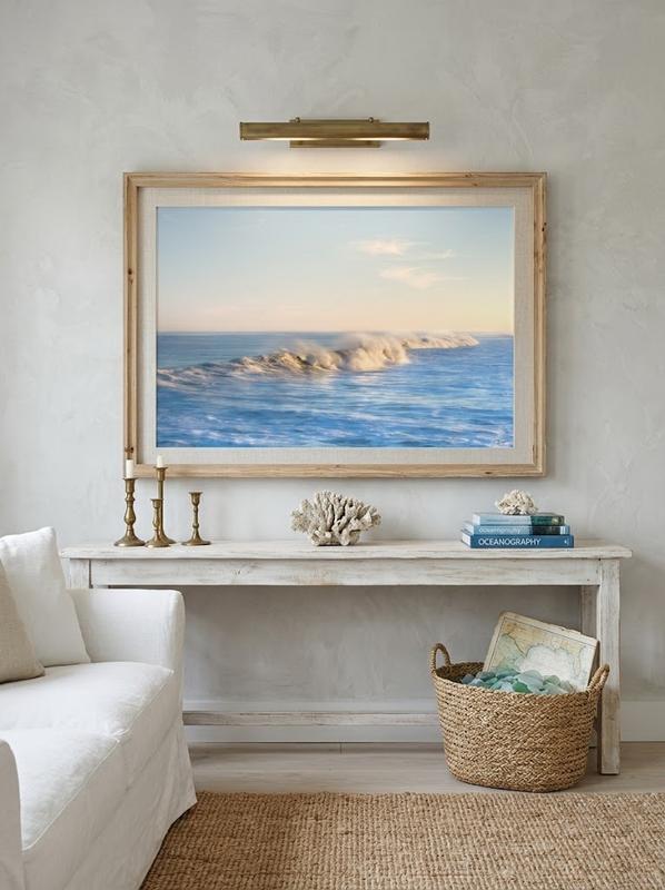 Delicious print by Eddie Jongas framed on a wall in beach style home