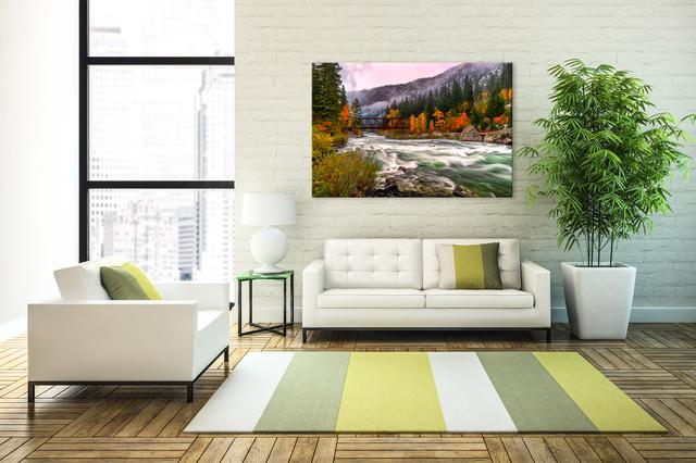 fine art photography by jongas wall display in living room