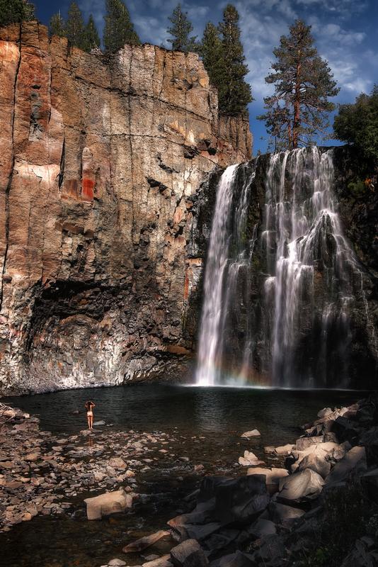 rainbow falls fine art photography wall decor for sale