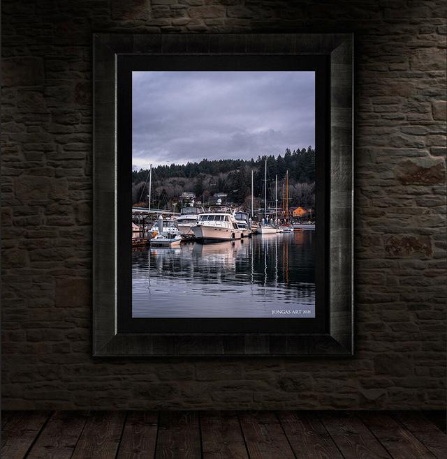 gig harbor boats fine art wall display roma framed