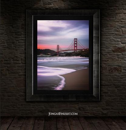 luxury fine art for living room golden gate bridge sf