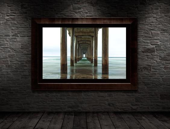 large wall art wall display framed la jolla scripps pier