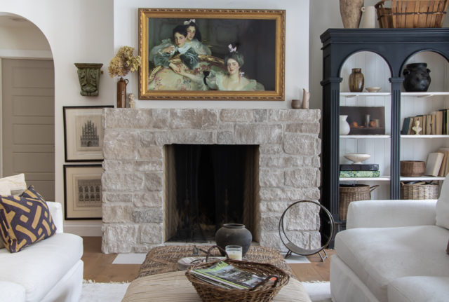 living room with fireplace euro farmhouse