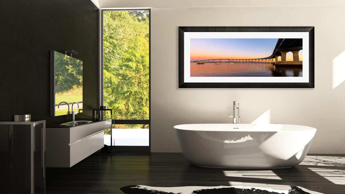 bathroom wall decor coronado bridge fine art peter lick 