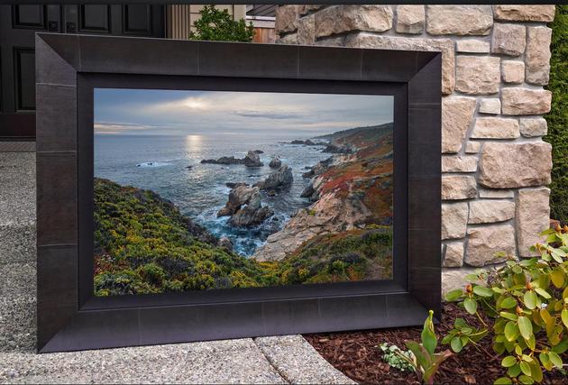 ocean story fine art by Eddie Jongas in roma moulding frame with black liner