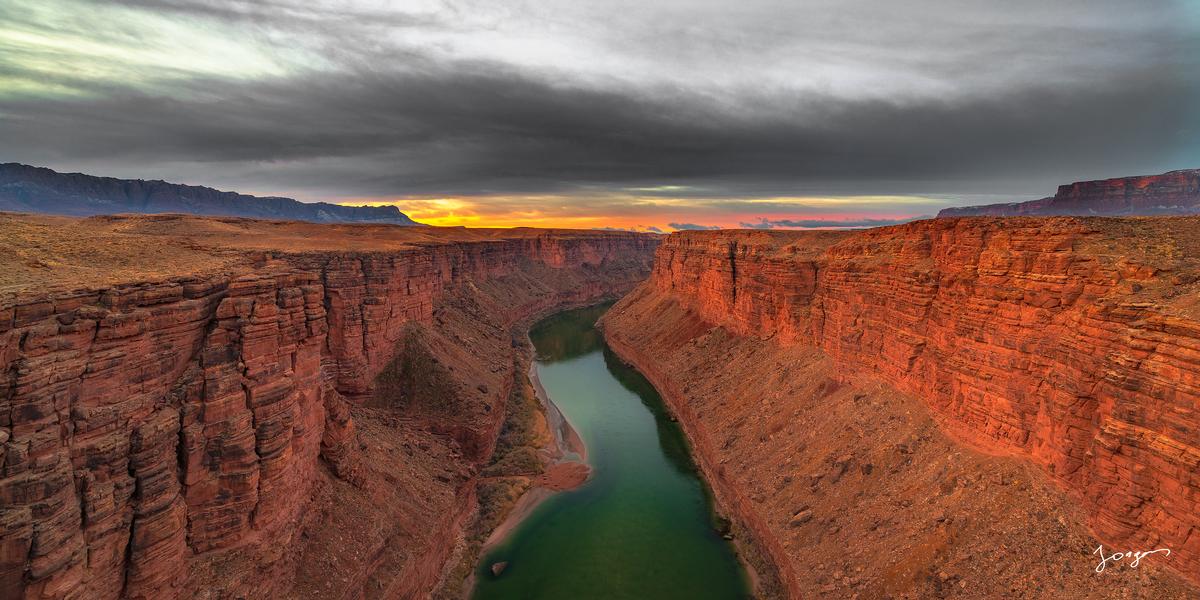 red rock canyon colorado river modern wall art
