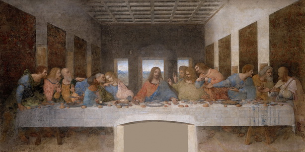 The Last Supper by Leonardo da Vinci, 1495–98 — Santa Maria delle Grazie, Milan