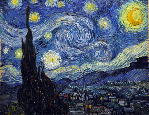 The Starry Night by Vincent van Gogh, 1889 — Museum of Modern Art, New York