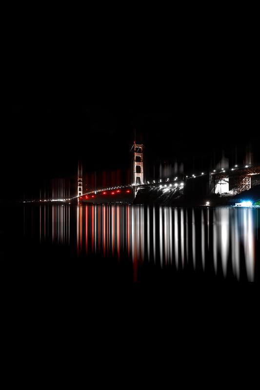 city photography san francisco golden gate bridge at night