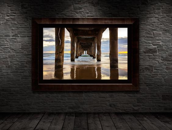 undermined fine art framed wall display by Eddie Jongas 